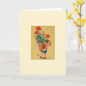  Moederdag Kaart voor moeder (Gele Bloem)