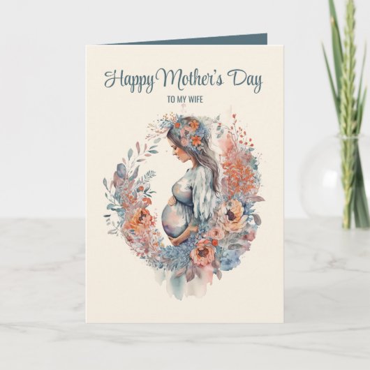 Moederdag Kaart voor moeder om van man te zijn (Voorkant)