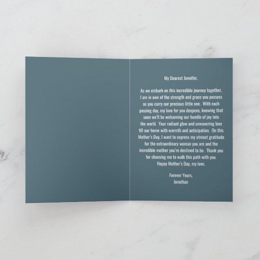 Moederdag Kaart voor moeder om van man te zijn (Binnen)