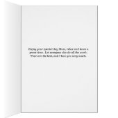 Moederdag Kaart voor moeder, riemwaterlelies (Binnen (Rechts))