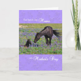 Moederdag Kaart voor Moms - Mare met Foal