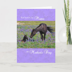 Moederdag Kaart voor Moms - Mare met Foal