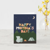 Moederdag Kaart voor Motina (Gele Bloem)
