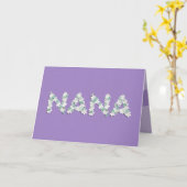 Moederdag Kaart voor Nana (Gele Bloem)