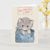  Moederdag Kaart voor Nana (Gele Bloem)