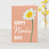 Moederdag Kaart voor Nënë (Gele Bloem)