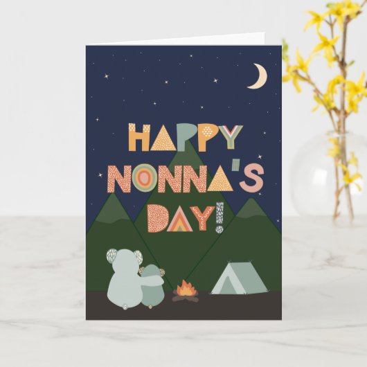 Moederdag Kaart voor Nonna (Gele Bloem)