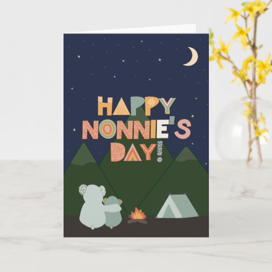Moederdag Kaart voor Nonnie (Gele Bloem)