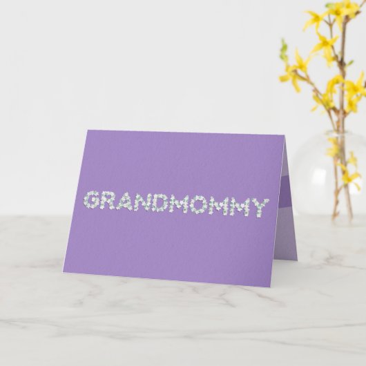 Moederdag Kaart voor oma (Gele Bloem)