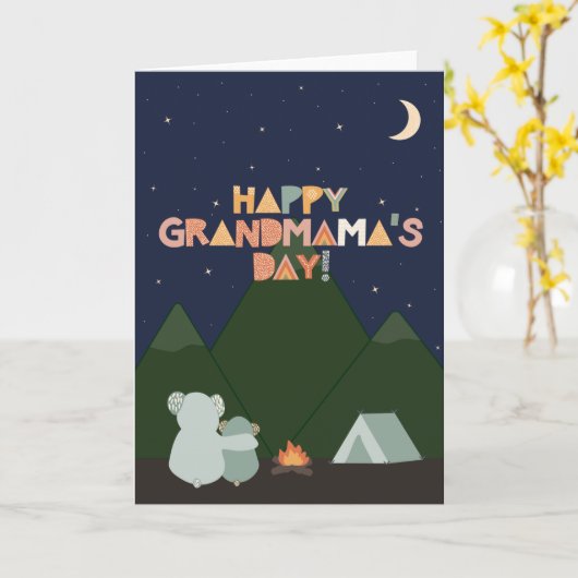 Moederdag Kaart voor oma (Gele Bloem)