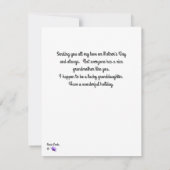 Moederdag Kaart voor oma in roze Notitiekaartje (Achterkant)