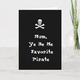 Moederdag kaart voor Piraten