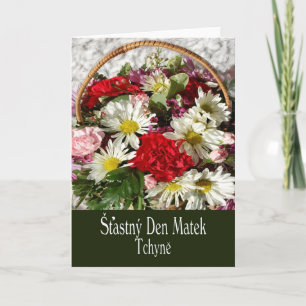 Moederdag kaart voor schoonmoeder in het Tsjechisc