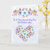 Moederdag Kaart voor Step Ma Lavender Flowers (Gele Bloem)