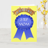 Moederdag Kaart voor Stepmoms - Amazing Step Mom (Gele Bloem)