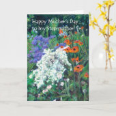 Moederdag Kaart voor stiefmoeder - Summer Garden (Gele Bloem)