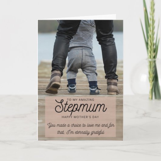 Moederdag-Kaart voor stiefmoeders Kaart (Voorkant)