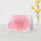 Moederdag Kaart voor Tante Pink Rose (Gele Bloem)