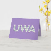 Moederdag Kaart voor Uwa (Gele Bloem)