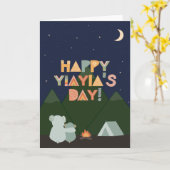 Moederdag Kaart voor Yiayia (Gele Bloem)