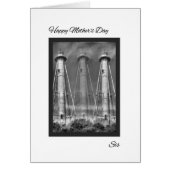 Moederdag Kaart voor Zis met vuurtoren (Voorkant)