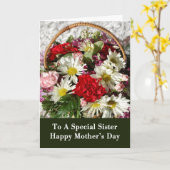 Moederdag Kaart voor zus (Gele Bloem)