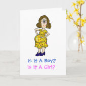 Moederdag Kaart voor zwangere vrouw Pas het aan! (Gele Bloem)