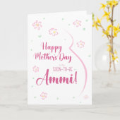 Moederdag Kaart voor Zwangerschap Ammi (Gele Bloem)