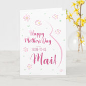 Moederdag Kaart voor zwangerschap Mai (Gele Bloem)