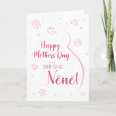 Moederdag Kaart voor zwangerschap Nënë (Voorkant)