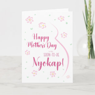 Moederdag Kaart voor Zwangerschap Nyokap