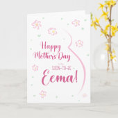 Moederdag Kaart voor Zwangerschap Oedeem (Gele Bloem)