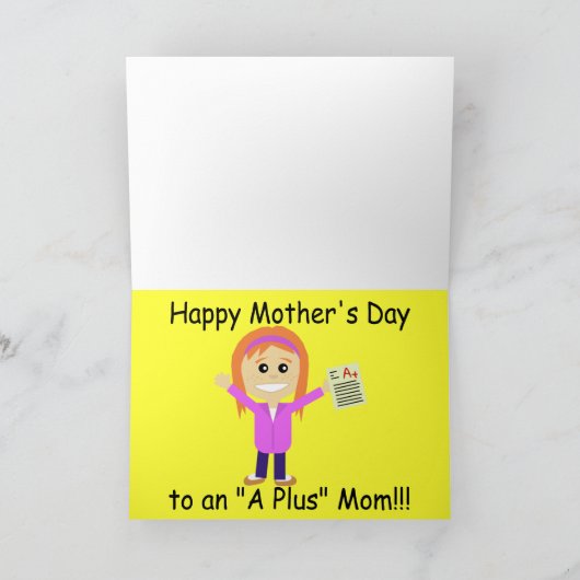 Moederdag Kaart Wenskaart (Binnen)