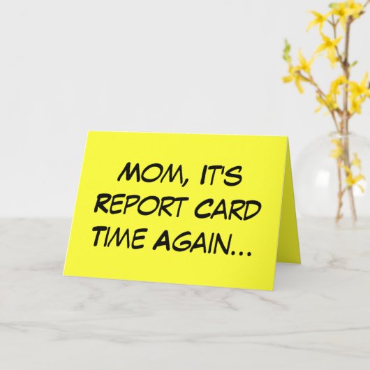 Moederdag Kaart Wenskaart (Gele Bloem)