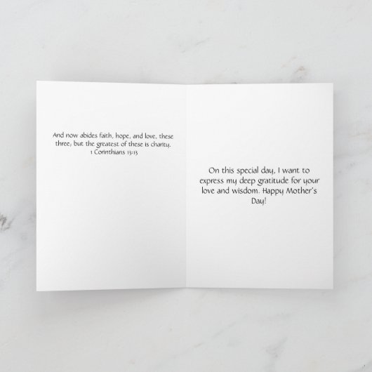 Moederdag Kaart Witte Rozen (Binnen)