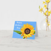 Moederdag Kaart Yellow Sunflower op Blue Sky (Gele Bloem)