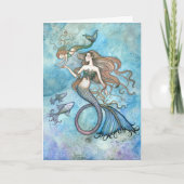 Moederdag Kaart Zeemeermin en Kind (Voorkant)
