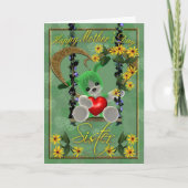 Moederdag Kaart, zus Kaart (Voorkant)