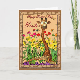Moederdag kaart, zuster kaart