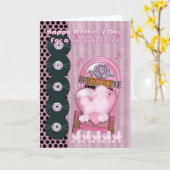 Moederdag kaart, zuster kaart (Gele Bloem)