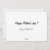 Moederdag kaarten Botanische Cute Sentimental (Achterkant)