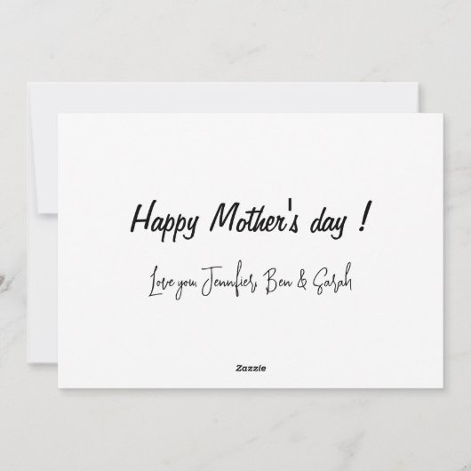 Moederdag kaarten Citaat Sentimental (Achterkant)