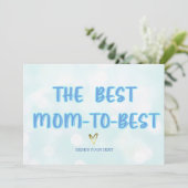 Moederdag Kaarten voor aanstaande moeders (Staand voorkant)