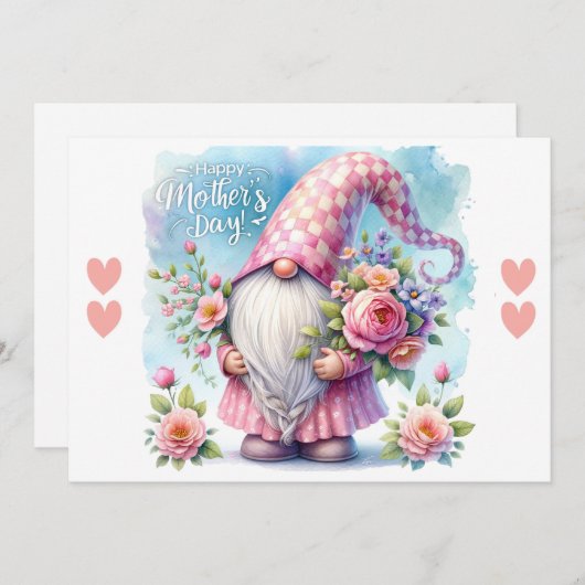 Moederdag Kabouter Liefde Feestdagenkaart (Voorkant / Achterkant)