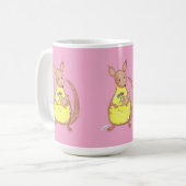 Moederdag Kangoeroe en Baby Koffiemok (Voorkant links)