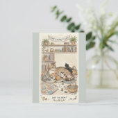 Moederdag Kat en Kittens Briefkaart (Staand voorkant)