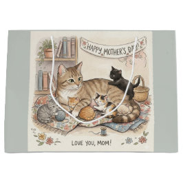 Moederdag Kat en Kittens Groot Cadeauzakje