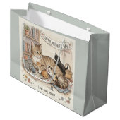 Moederdag Kat en Kittens Groot Cadeauzakje (Voorkant Gekanteld)
