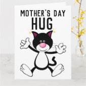 MOEDERDAG KAT KNUFFEL OVERGROTE KAART (Gele Bloem)