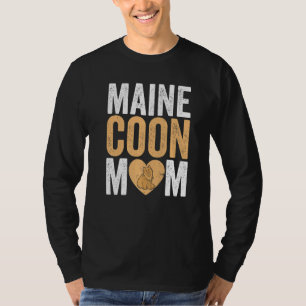 Moederdag Kat Mama Kat  Vacht Ouder Maine Coon M T-shirt